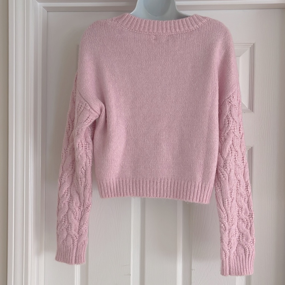 Jessica Simpson Cable Knit Sweater Medium - Picture 3 of 7